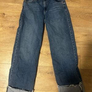 GAP Mid Rise Loose Jeans in Blue